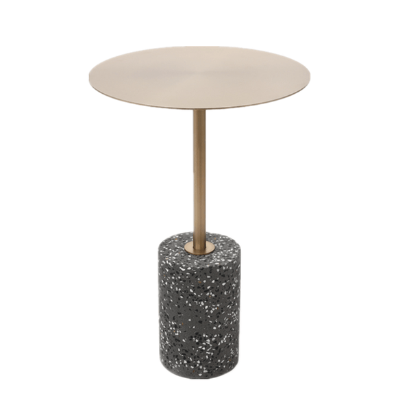 Jennings Round Stainless Top Side Table