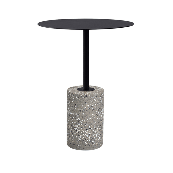 Jennings Round Stainless Top Side Table