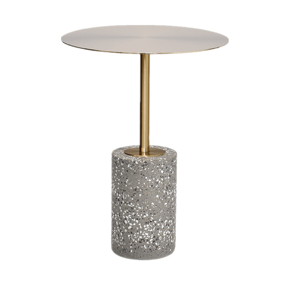 Jennings Round Stainless Top Side Table
