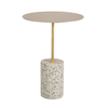 Jennings Round Stainless Top Side Table