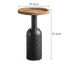 Pacari Retro Black Round Side Table