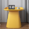 Pemberley Plastic Side Table in Pink/Yellow/Gray