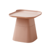 Pemberley Plastic Side Table in Pink/Yellow/Gray