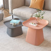 Pemberley Plastic Side Table in Pink/Yellow/Gray