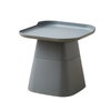 Pemberley Plastic Side Table in Pink/Yellow/Gray