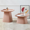 Pemberley Plastic Side Table in Pink/Yellow/Gray