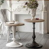 Ikaia Vintage White Round Side Table