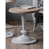Ikaia Vintage White Round Side Table