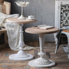 Ikaia Vintage White Round Side Table