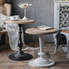 Ikaia Vintage White Round Side Table