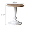 Ikaia Vintage White Round Side Table