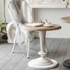 Ikaia Vintage White Round Side Table